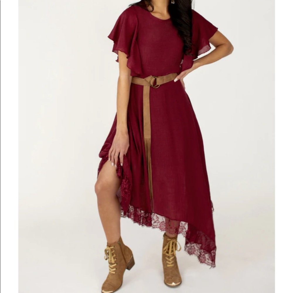 Beautiful deep red dress